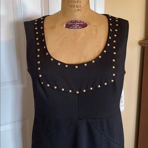 SALE!  Allen B knit dress with brass trim